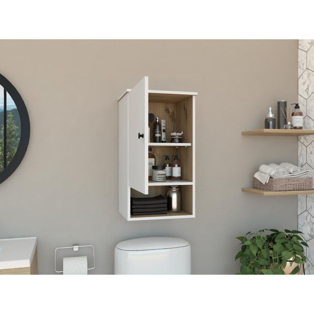 Gabinete Auxiliar De Baño Liss Blanco Duna