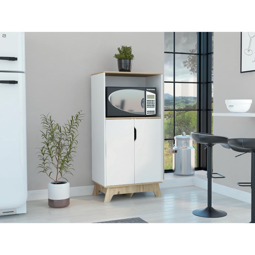 Mueble Microondas Bajo Ulmari   Blanco Duna