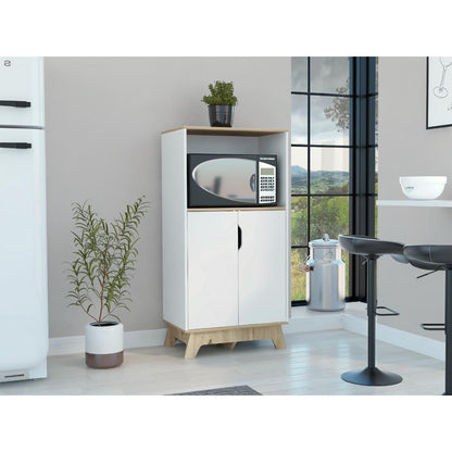 Mueble Microondas Bajo Ulmari   Blanco Duna