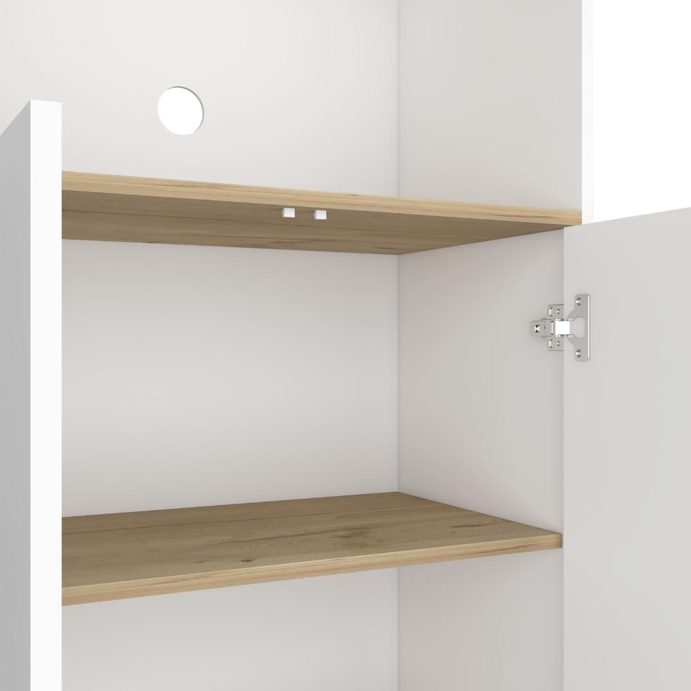 Mueble Microondas Bajo Ulmari   Blanco Duna