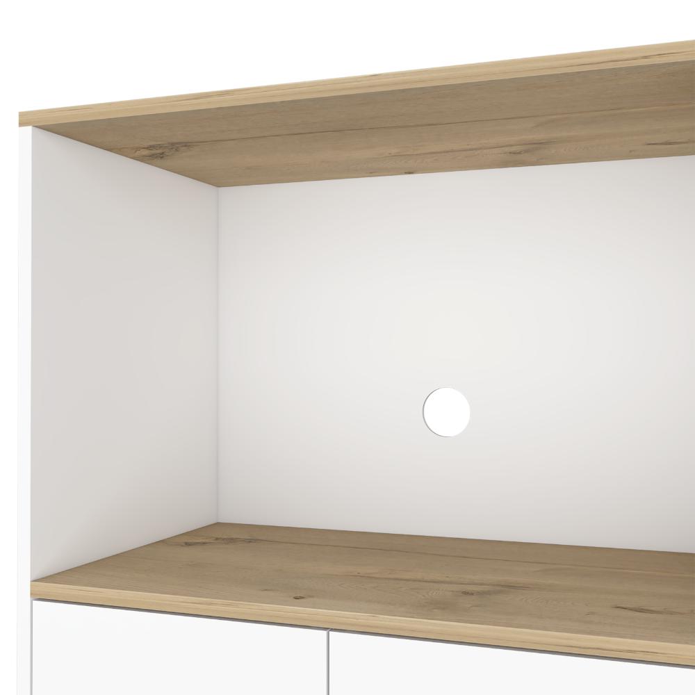 Mueble Microondas Bajo Ulmari   Blanco Duna