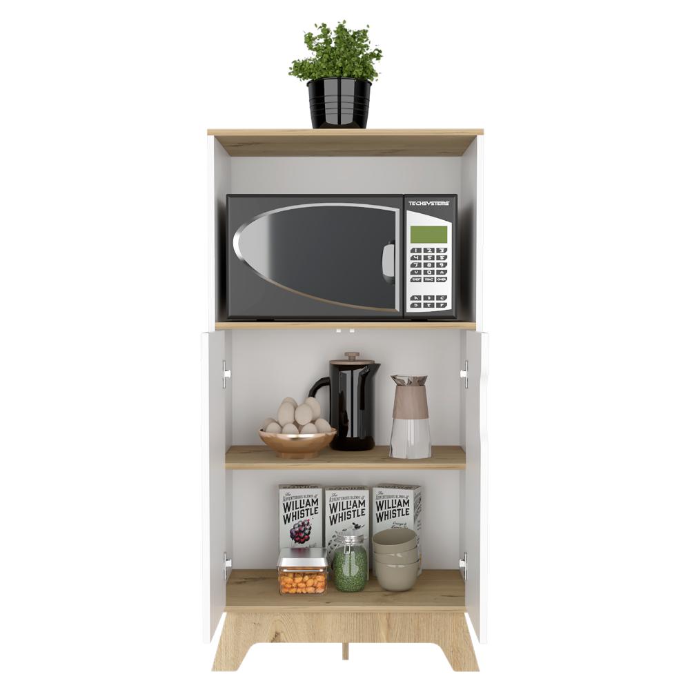 Mueble Microondas Bajo Ulmari   Blanco Duna