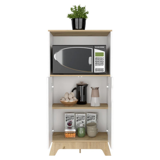 Mueble Microondas Bajo Ulmari   Blanco Duna