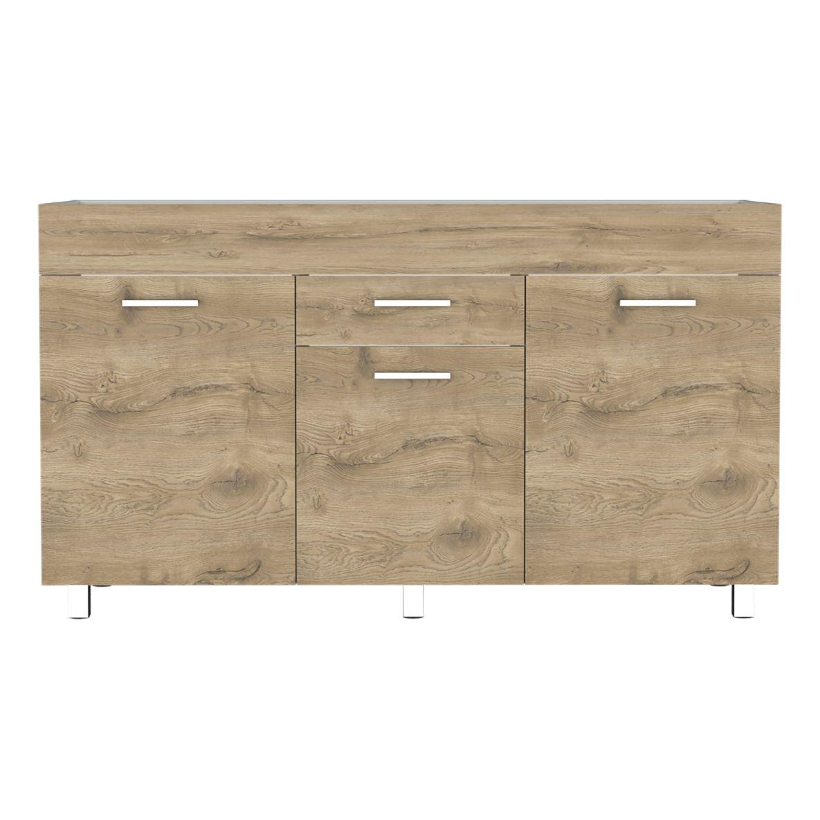 Gabinete Inferior Avorin Macadamia Y Blanco 150 Cm