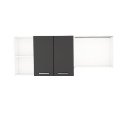 Gabinete Superior De Cocina Jhonny Blanco Y Wengue 150 Cm