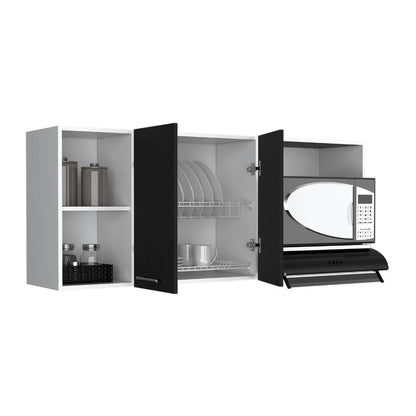 Gabinete Superior De Cocina Jhonny Blanco Y Wengue 150 Cm