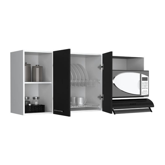 Gabinete Superior De Cocina Jhonny Blanco Y Wengue 150 Cm