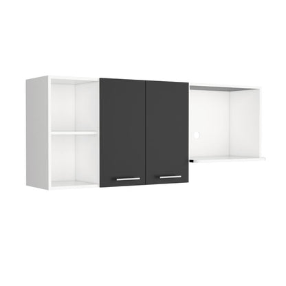 Gabinete Superior De Cocina Jhonny Blanco Y Wengue 150 Cm