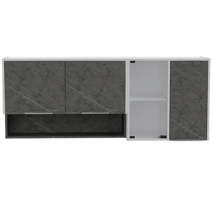Gabinete Superior Almend Blanco Y Gris 150 Cm