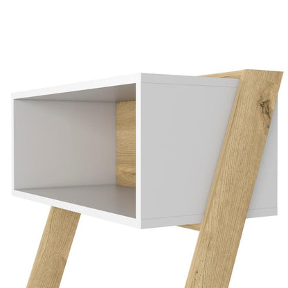 Mesa De Noche Dihana Duna Y Blanco