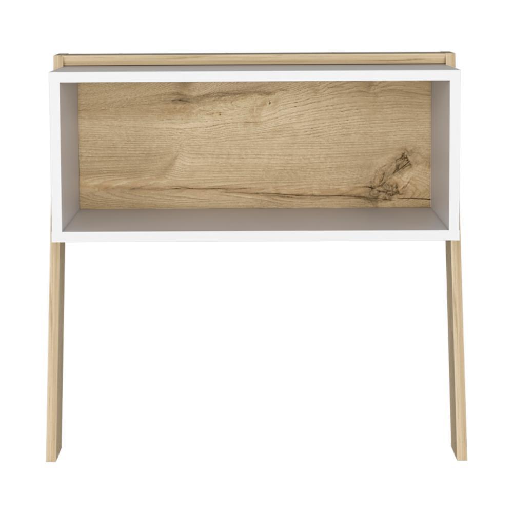 Mesa De Noche Dihana Duna Y Blanco