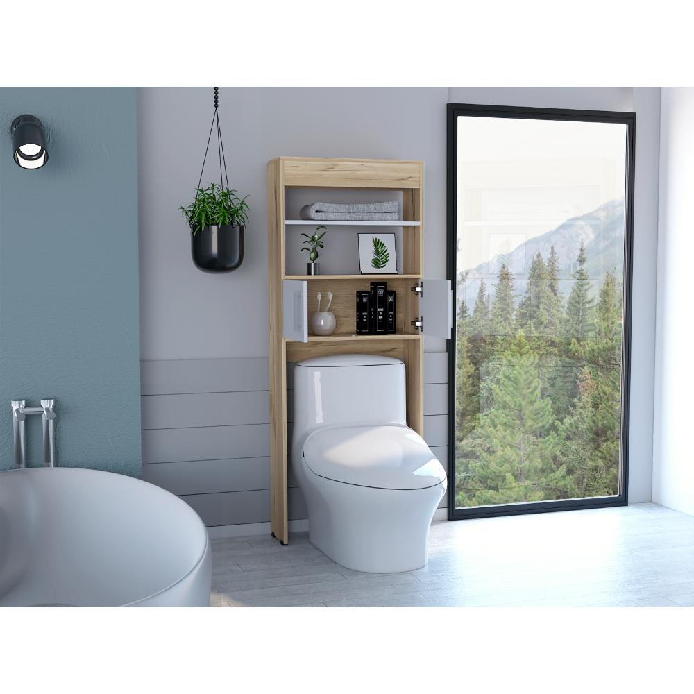 Mueble Optimizador Wc Kaleza Bi Color  Duna Blanco