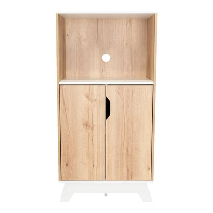 Mueble Microondas Bajo Ulmari 130X65  Duna Blanco