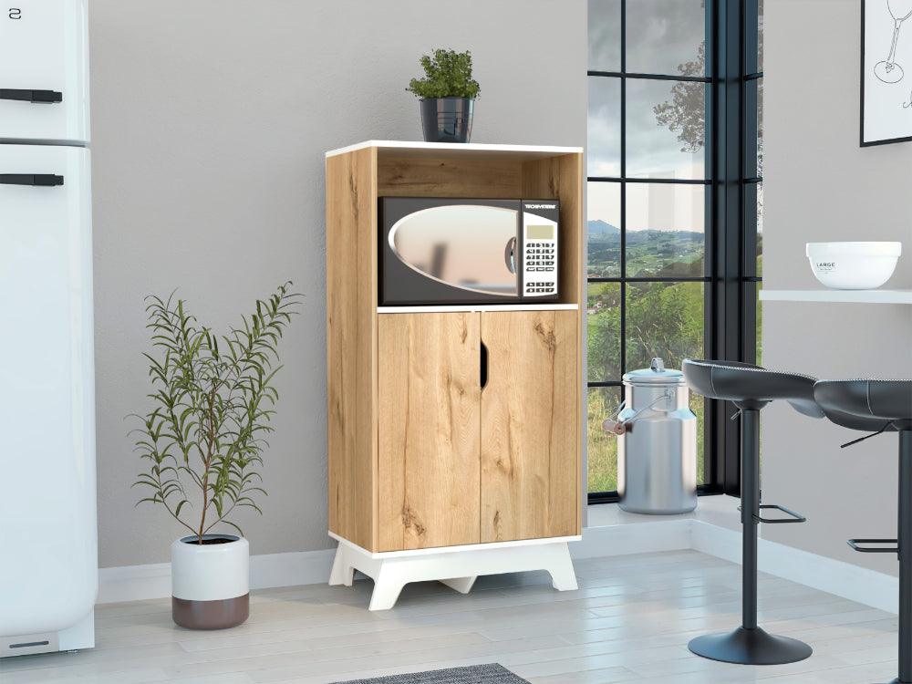 Mueble Microondas Bajo Ulmari 130X65  Duna Blanco
