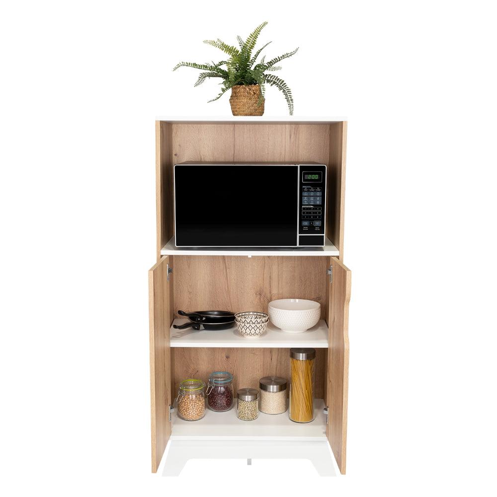 Mueble Microondas Bajo Ulmari 130X65  Duna Blanco