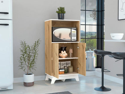 Mueble Microondas Bajo Ulmari 130X65  Duna Blanco