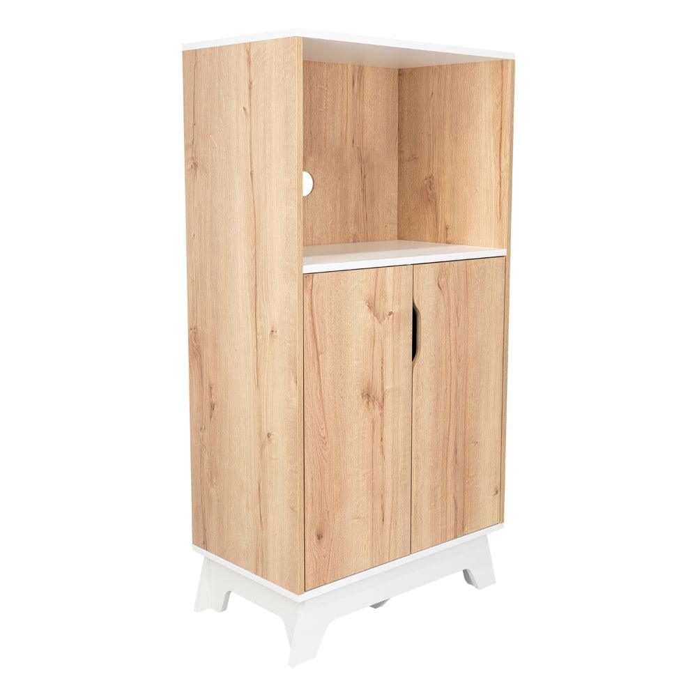 Mueble Microondas Bajo Ulmari 130X65  Duna Blanco