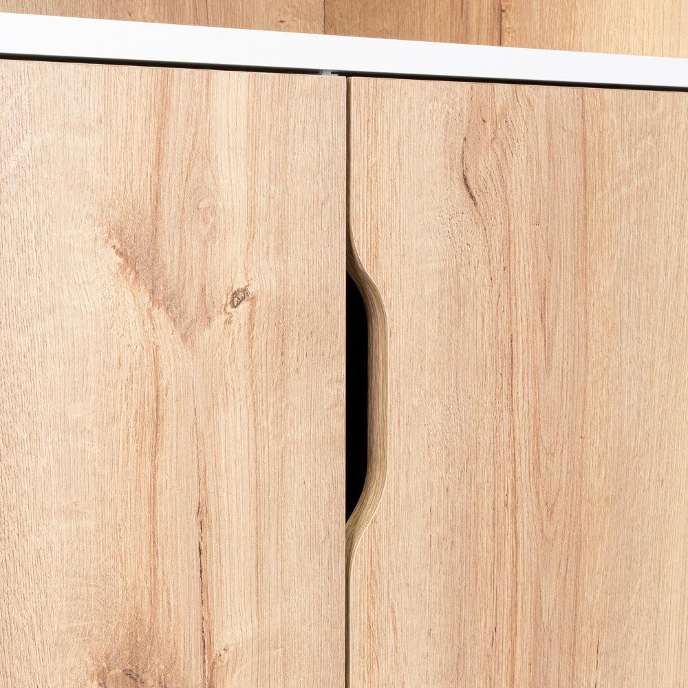 Mueble Microondas Bajo Ulmari 130X65  Duna Blanco