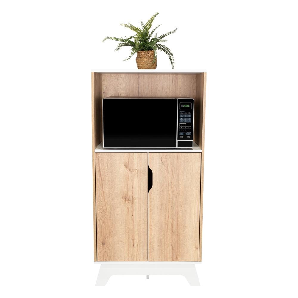 Mueble Microondas Bajo Ulmari 130X65  Duna Blanco