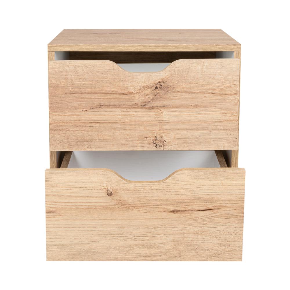 Mesa De Noche Kireva Duna Y Blanco