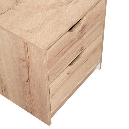 Mesa De Noche Kireva Duna Y Blanco