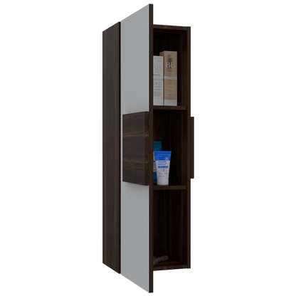 Gabinete De Baño Orvani Caoba Y Blanco