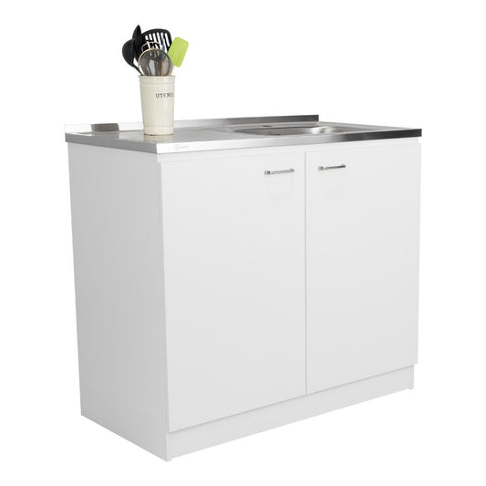 Gabinete Inferior Shelf Blanco 100 Cm
