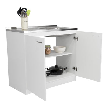 Gabinete Inferior Shelf Blanco 100 Cm