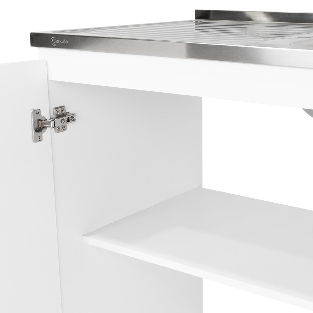 Gabinete Inferior Shelf Blanco 100 Cm