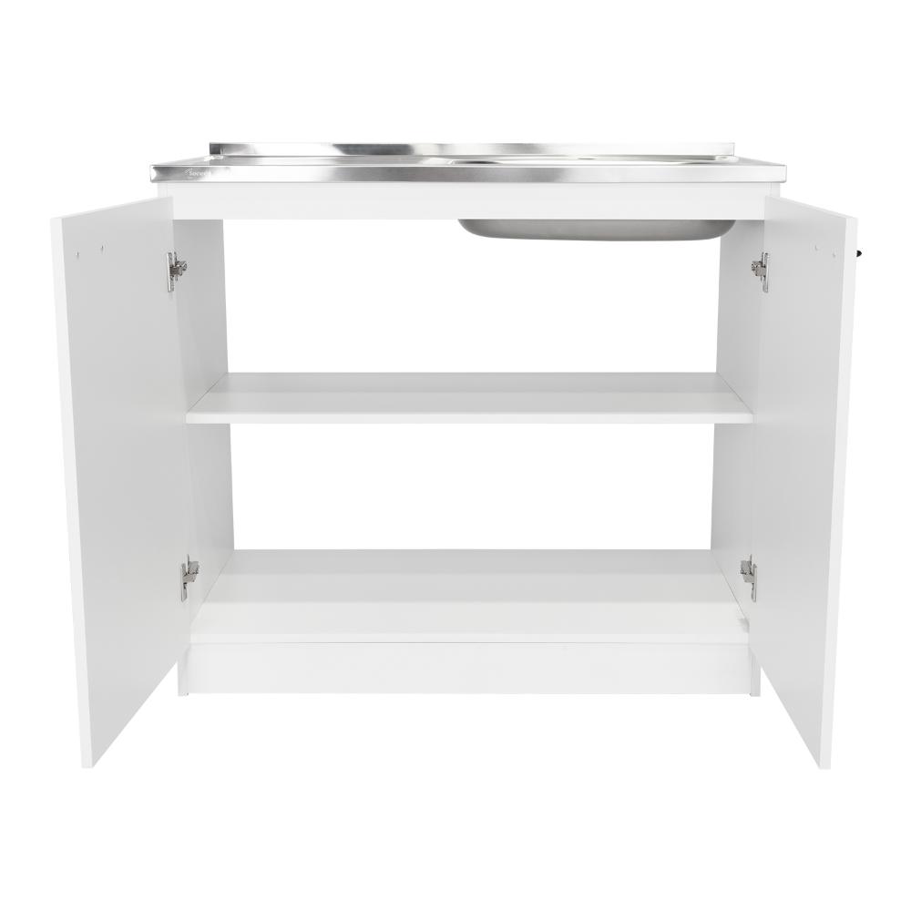 Gabinete Inferior Shelf Blanco 100 Cm