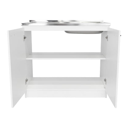 Gabinete Inferior Shelf Blanco 100 Cm