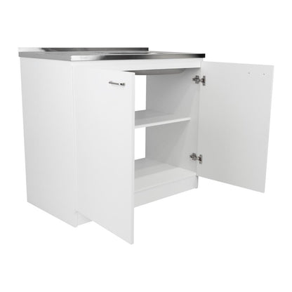 Gabinete Inferior Shelf Blanco 100 Cm