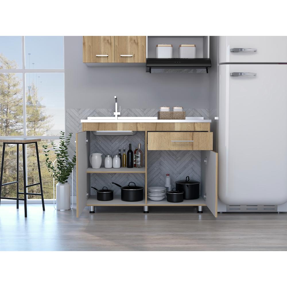 Modulo Inferior Kitchen Niko  Blanco Duna 120 Cm