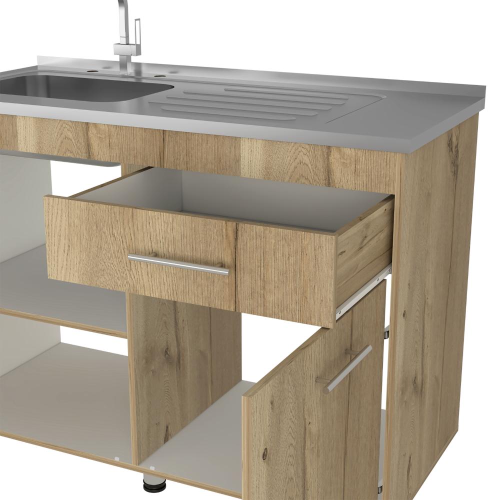 Modulo Inferior Kitchen Niko  Blanco Duna 120 Cm