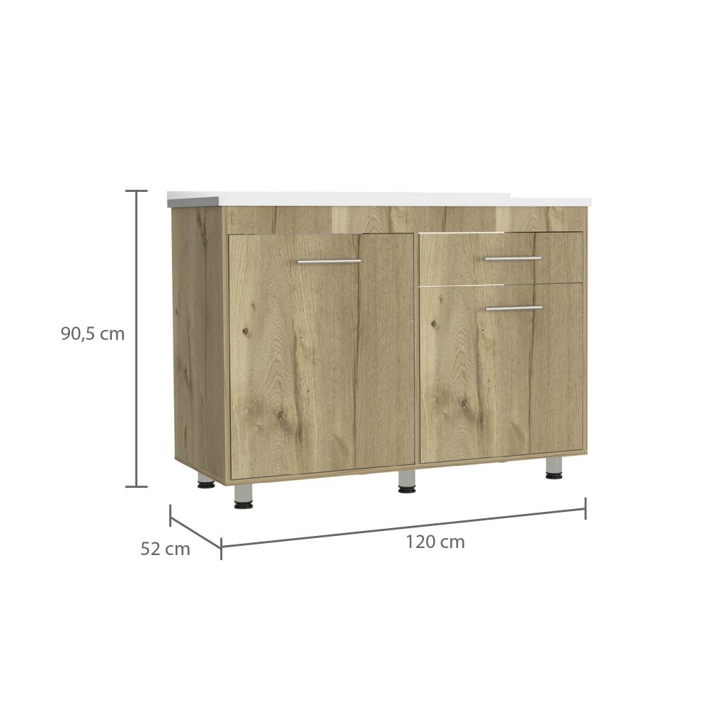 Modulo Inferior Kitchen Niko  Blanco Duna 120 Cm