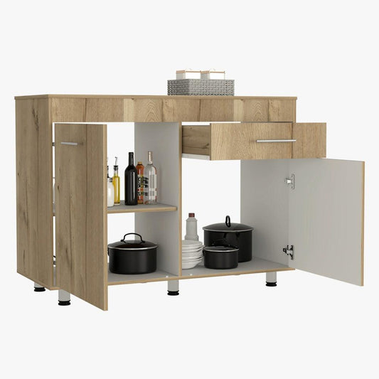Modulo Inferior Kitchen Niko  Blanco Duna 120 Cm
