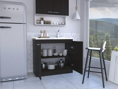Gabinete Inferior Velmora Wengue 100 Cm