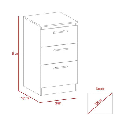 Gabinete Inferior Manchester Blanco 50 Cm