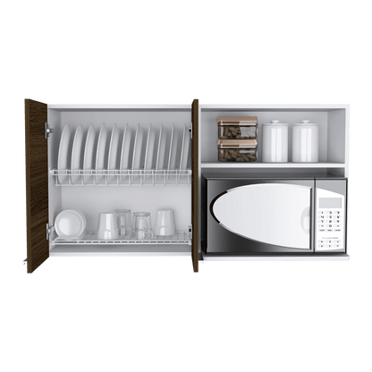 Gabinete Superior Copont Cafe Y Blanco 120 Cm
