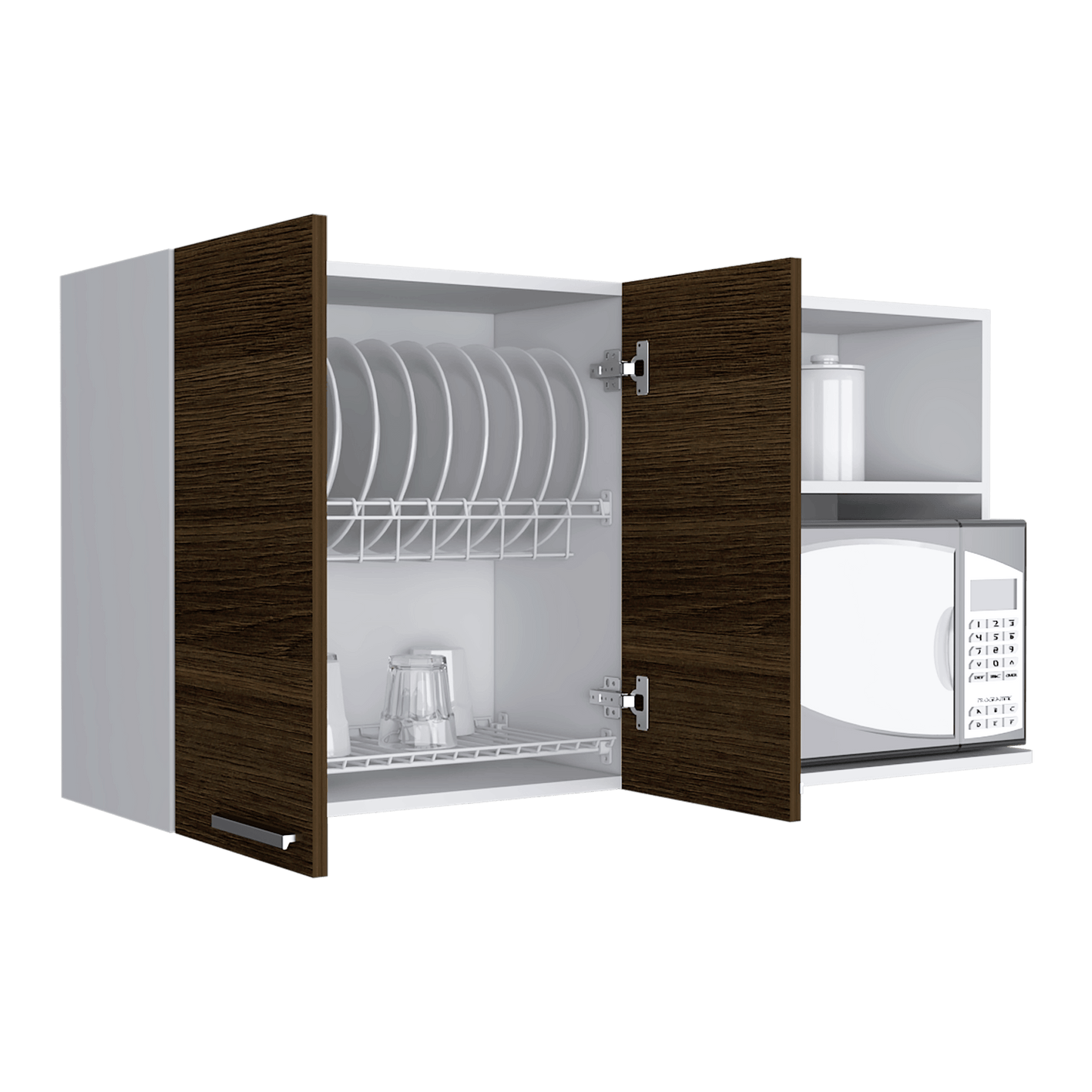 Gabinete Superior Copont Cafe Y Blanco 120 Cm