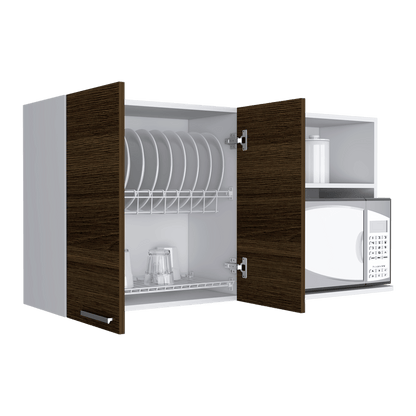Gabinete Superior Copont Cafe Y Blanco 120 Cm