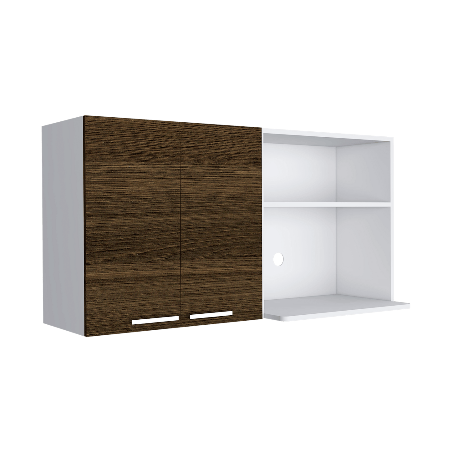 Gabinete Superior Copont Cafe Y Blanco 120 Cm