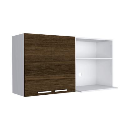 Gabinete Superior Copont Cafe Y Blanco 120 Cm
