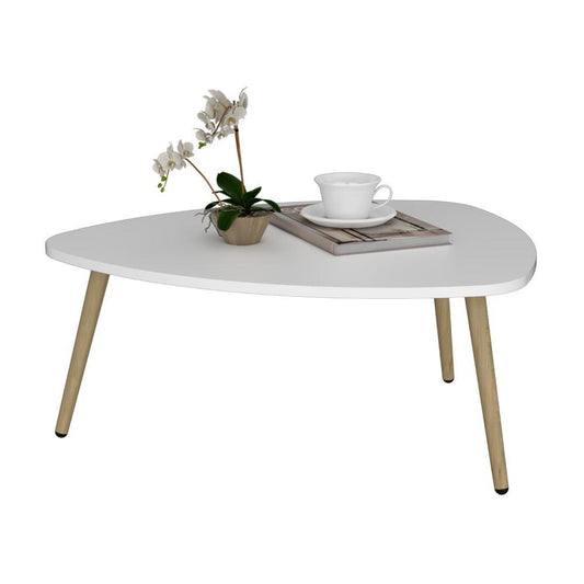 Mesa De Centro Baja Doreya  Blanco
