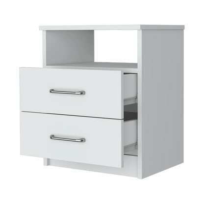 Mesa De Noche Shelf Blanco