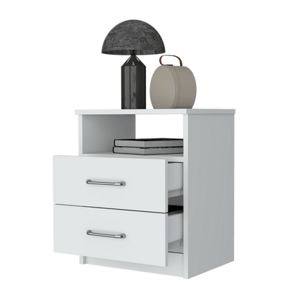 Mesa De Noche Shelf Blanco