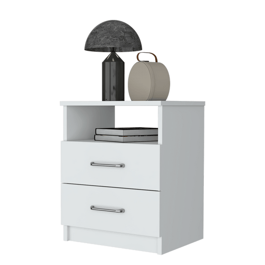 Mesa De Noche Shelf Blanco