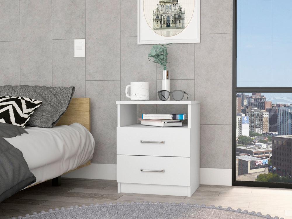 Mesa De Noche Shelf Blanco