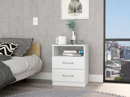 Mesa De Noche Shelf Blanco