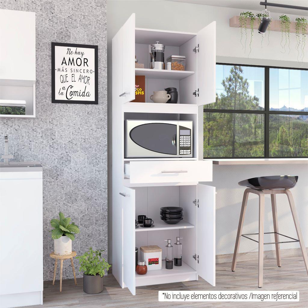 Auxiliar Microondas Alto Velmora  Blanco